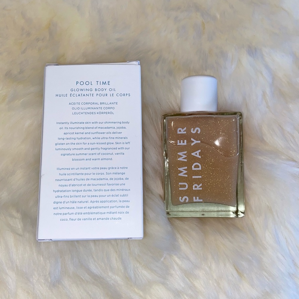 New Limited Edition SUMMER FRIDAYS Pool Time Glowing Body Oil